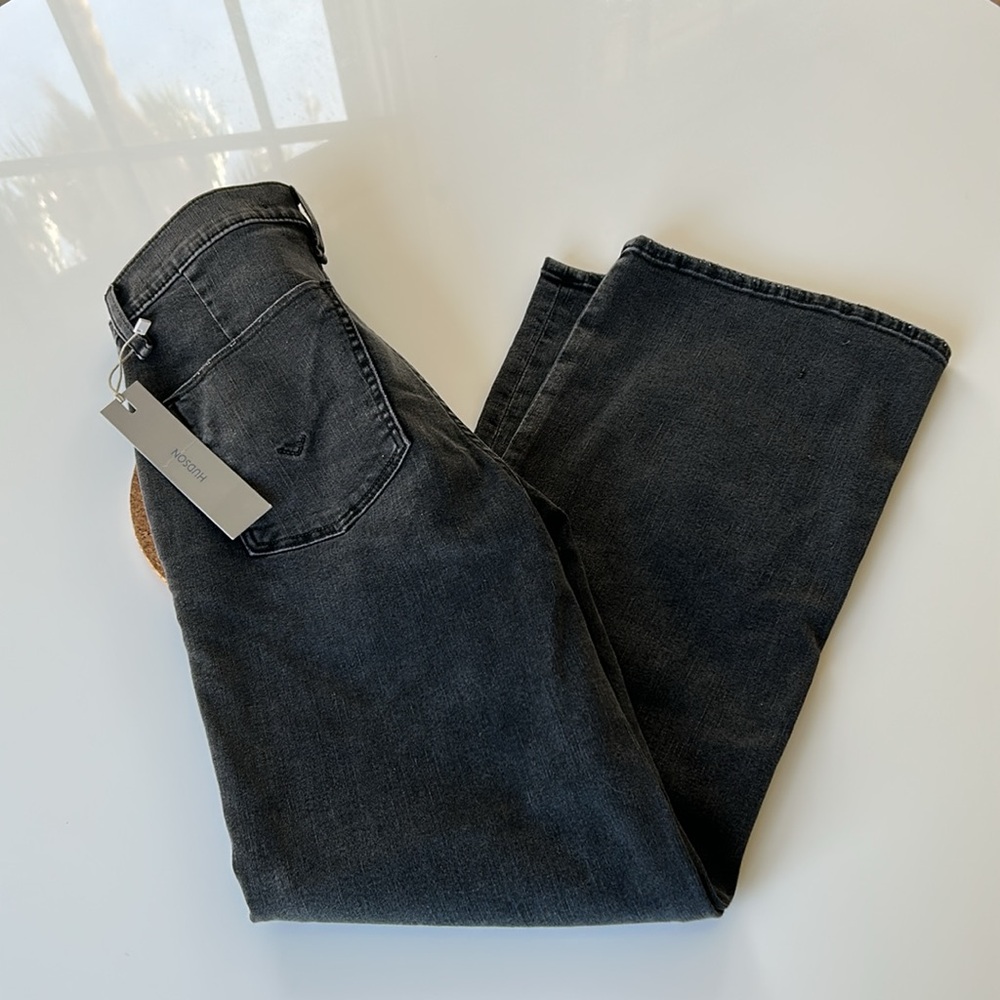 Hudson Wide Leg Black Jeans